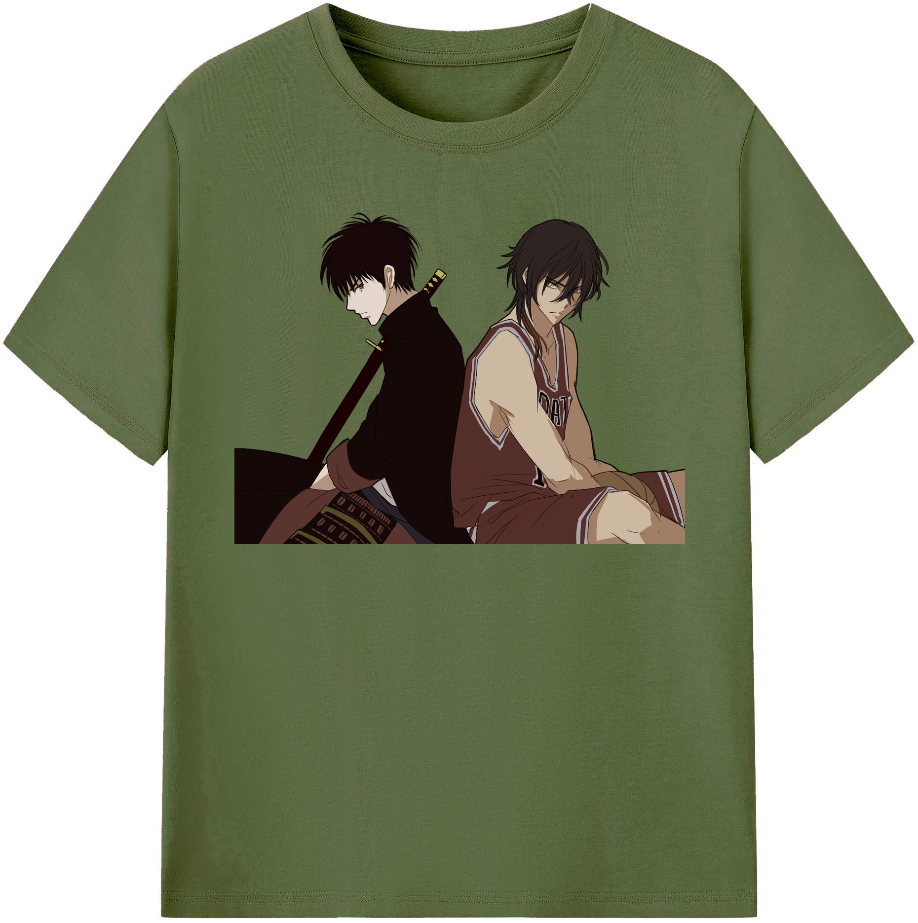 SLAM DUNK／スラムダンク 綿100％半袖Tシャツ（フロントプリント）